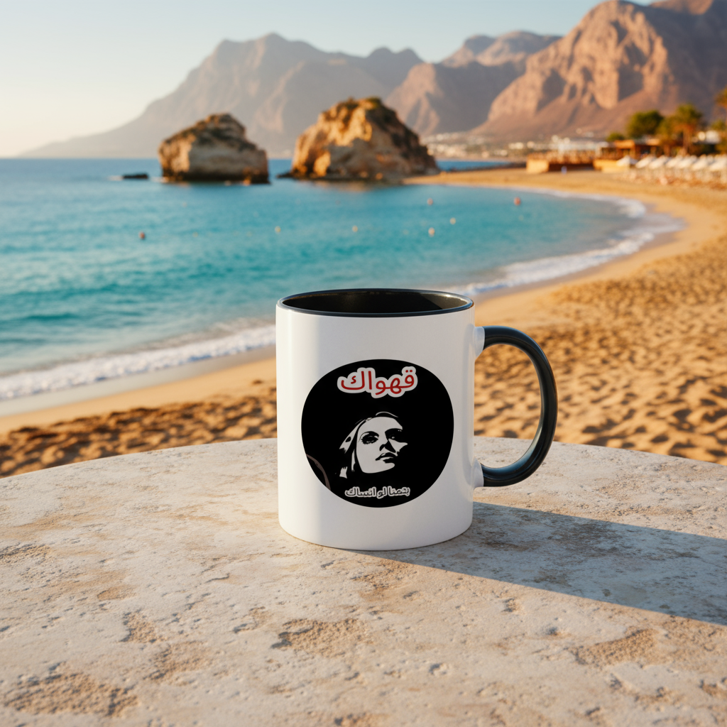 Fairouz Mug (White/Black)