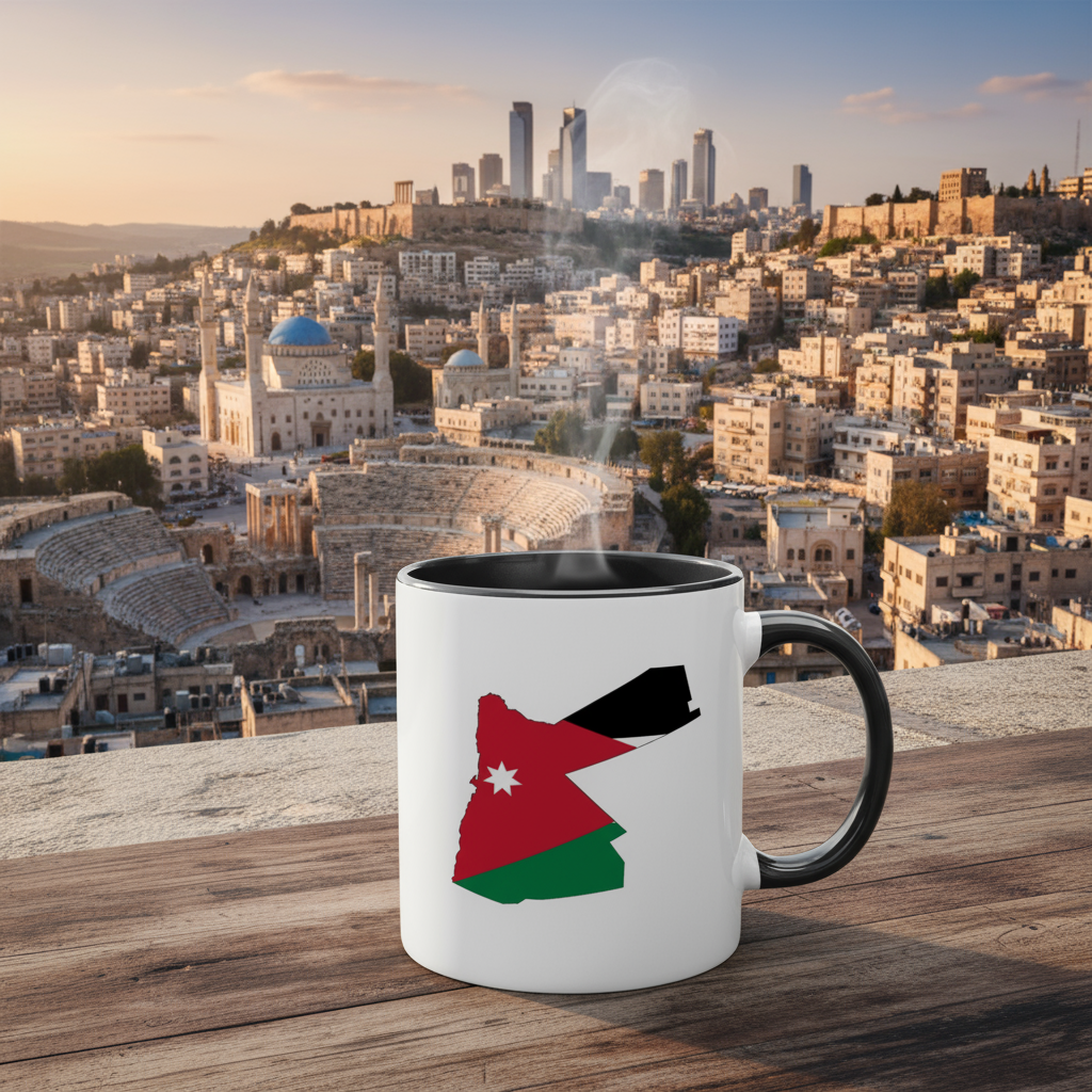 Jordan Flag Mug (White/Black)