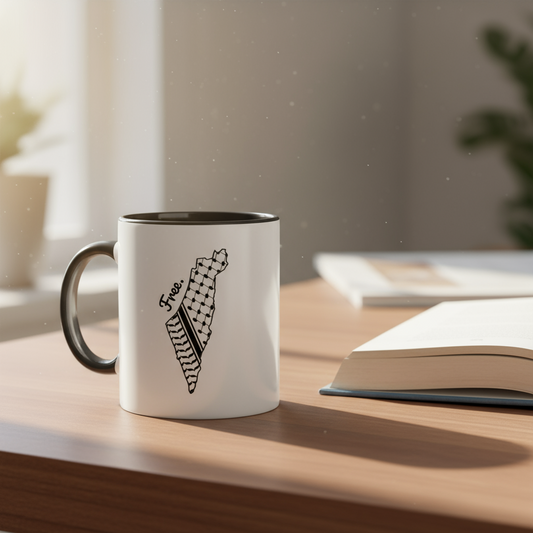 Palestine Mug (White/Black)